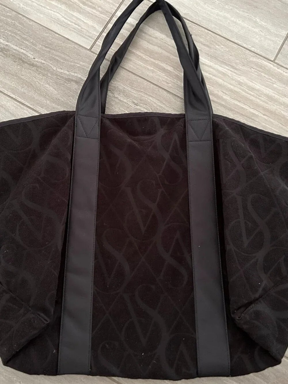 Victoria's Secret Fabric Black Tote